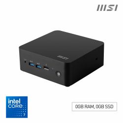 MSI Cubi NUC 1M Intel Core 7 150U [14th Gen] Barebone, NUC, SFF, Mini Computer, HTPC, [NO RAM, NO Storage, NO OS], Intel Graphics/DDR5/Dual ThunderBolt 4/Dual HDMI/Dual LAN/WiFi 6E/BT 5.3/VESA 
