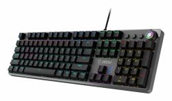 MSI FORGE GK310 RED UK keyboard Gaming USB QWERTY UK International Black  - UK version