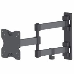 Manhattan Wall Mount for TV & Monitors [Full Motion], For screens 13" to 27", VESA compatibility: 75x75mm and 100x100mm - check the dimensions of the four mounting holes on back of screen to ensure it fits, Max 20kg, Black, Bracket 