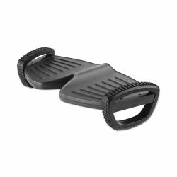Manhattan Foot Rest/Rocker, Under-Desk Comfort and Productivity Enhancer, Two Rocking Motions, 277 x 502mm, Textured Surface, Black, Lifetime Warranty 