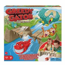 Mattel Games Greedy Gator Kids Game for 2 Players, Fun for Family and Game Nights 
