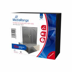 MediaRange BOX32 optical disc case DVD case 1 discs Black, Transparent 