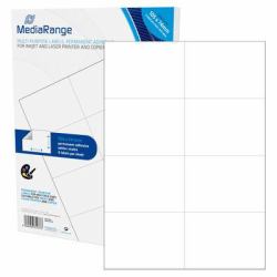 MediaRange MRINK145 self-adhesive label Permanent White 400 pc[s] 