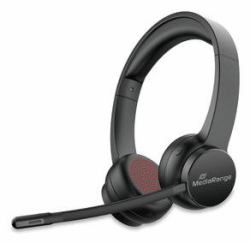 MediaRange MROS307 headphones/headset Wireless Head-band Calls/Music USB Type-C Bluetooth Black 