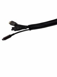Mercodan Self-closing braided sleeve - 25mm, 50m, Black, cable sock, - Temp -50C to +150C - Warranty: 24M