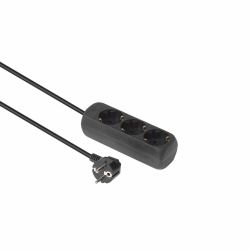 Microconnect GRU003B-WOS power extension 1.5 m 3 AC outlet[s] Indoor Black 