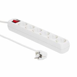 Microconnect GRU0063W power extension 3 m 6 AC outlet[s] Indoor White 