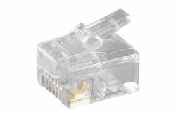 Microconnect KON502-10R wire connector RJ-12 6P6C Transparent 