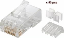 Microconnect KON503-50 wire connector RJ45 Transparent 