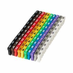 Microconnect MC-CABLEMARKER cable marker Black, Blue, Brown, Green, Grey, Orange, Red, Violet, White, Yellow 100 pc[s] 