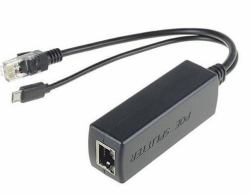 Microconnect MC-POESPLITTER network splitter Power over Ethernet [PoE] Black 