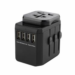 Microconnect MC-TRAVELADAPTER2 electrical power plug Black 