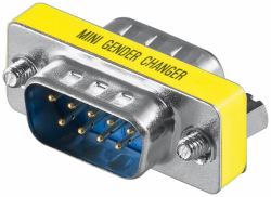 Microconnect MOD99 cable gender changer DB9 Blue 