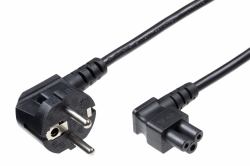 Microconnect PE010830A power cable Black 3 m C5 coupler CEE7/7 