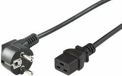 Microconnect PE0771905 power cable Black 5 m Power plug type E+F C19 coupler 