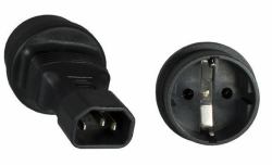 Microconnect PE14CEEAD power plug adapter C14 Type F Black 