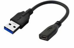 Microconnect USB3.0ACF02 USB cable USB 3.2 Gen 1 [3.1 Gen 1] 0.2 m USB A USB C Black 
