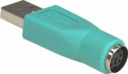 Microconnect USBA-M/PS2-F cable gender changer Violet 