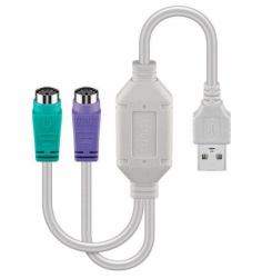 Microconnect USBA2XPS2 PS/2 cable 0.3 m White 