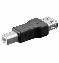 Microconnect USBAFB cable gender changer USB B USB A Black 