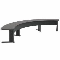 Middle Atlantic ForumTM Arc Table for up to 7 People, 30" Seated Height, Dark Finish 