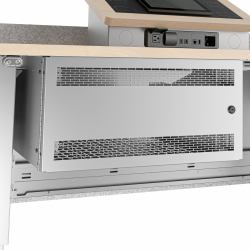 Middle Atlantic ForumTM Lectern 6RU Under Worksurface Rack in Magnesium Powdercoat 