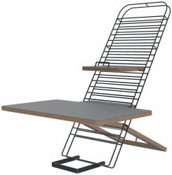 Mousetrapper Standfriend Sit/Stand Desk Grey 