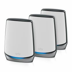 NETGEAR Orbi RBK853 AX6000 WiFi 6 Mesh System Tri-band [2.4 GHz / 5 GHz / 5 GHz] Wi-Fi 6 [802.11ax] Grey 4 Internal 
