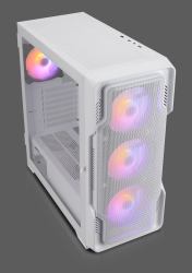Nanoxia DS-9ARGB-W computer case Midi Tower White 