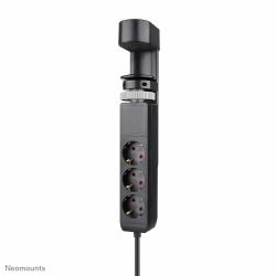 Neomounts DS22-840BL6 Desk socket with clamp and USB-C and USB-A ports - Quick charge 