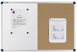 Nobo Classic Combi Felt/Steel Noticeboard 90x60cm 
