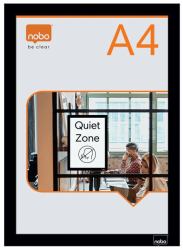 Nobo Self-adhesive Magnetic Poster Frame A4, Black 