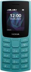 Nokia 105 4.57 cm [1.8"] 78.7 g Cyan Feature phone 