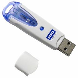 HID Identity OMNIKEY 6121 USB 2.0 Blue,Grey smart card reader 