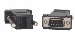 Opengear 319016 cable gender changer DB9M RJ45 Black 