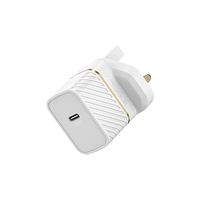 OTTERBOX UK WALL CHARGER 30W - GAN 1X USB-C 30W USB-PD WHITE