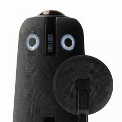 Owl Labs Meeting Owl 4+ and Expansion Mic for Meeting Owl 4+ - Extend Audio Reach in Larger Spaces by 8 feet [2.5 Meters] in the Direction of the Mic. 