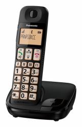 Panasonic KX-TGE110EB telephone DECT telephone Caller ID Black  - UK version