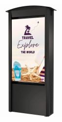 Peerless Dual-Sided Smart City Kiosk with [2] 55" Xtreme High Bright Outdoor Displays 