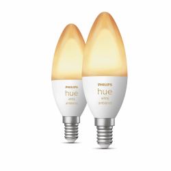 Philips Hue White ambience Candle - E14 smart bulb - [2-pack] 