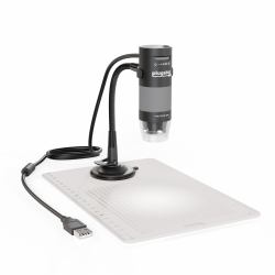 Plugable Technologies Digital Microscope with Flexible Arm Observation Stand Compatible with USB and USB-C Windows, macOS, ChromeOS, iPad [USB C], Android, Linux systems [2MP, 250x Magnification] 