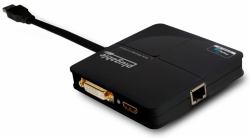 Plugable Technologies USB 3.0 Universal Mini Laptop Docking Station for Windows and Mac [Dual Video HDMI and DVI/VGA, Gigabit Ethernet] 