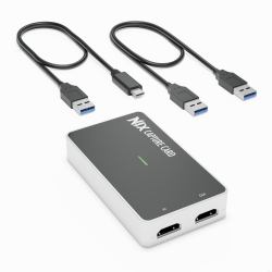 Plugable Technologies HDMI Video Capture Card, USB 3.0 or USB C, Record, Stream and Go Live with DSLR, 1080P 60FPS with HDMI Pass Through - Compatible with Windows, Mac OS, Linux, OBS Streaming 