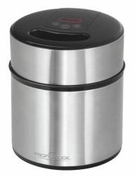 ProfiCook 501140 ice cream maker 1.8 L 12 W Black, Stainless steel 