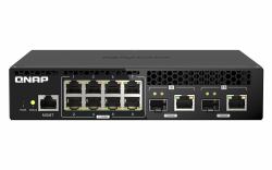 QNAP QSW-M2108R-2C network switch Managed L2 2.5G Ethernet [100/1000/2500] Power over Ethernet [PoE] Black 