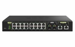 QNAP QSW-M2116P-2T2S network switch Managed L2 2.5G Ethernet Power over Ethernet [PoE] Black 