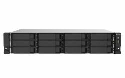 QNAP TS-1273AU-RP-8G NAS/storage server Rack [2U] Ryzen Embedded V1500B 8 GB DDR4 0 TB QNAP QTS Aluminium, Black 