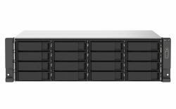 QNAP TS-1673AU-RP-16G NAS/storage server Rack [3U] Ryzen Embedded V1500B 16 GB DDR4 0 TB QNAP QTS Black, Grey 