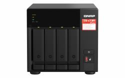 QNAP TS-473A NAS Tower Ryzen Embedded V1500B 8 GB DDR4 0 TB QNAP Turbo System Black 