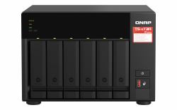 QNAP TS-673A NAS Tower Ryzen Embedded V1500B 8 GB DDR4 0 TB QNAP Turbo System Black 